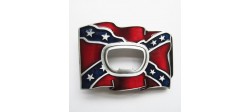 REBEL FLAG BOTTLE OPENER BELT BUCKLE