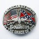 AMERICAN BY BIRTH SOUTHERN BY THE GRACE OF GOD BELT BUCKLE