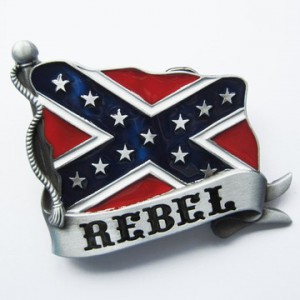 REBEL FLAG BELT BUCKLE