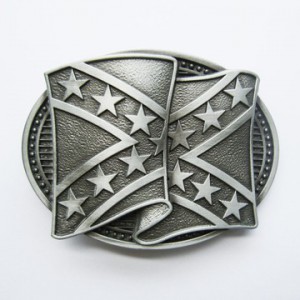 SOUTHERN FLAG BELT BUCKLE OLD METAL