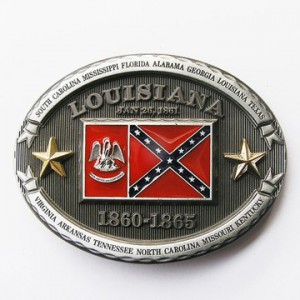 LOUSIANA STATE BELT BUCKLE