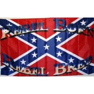 BORN AND BRED REBEL FLAG