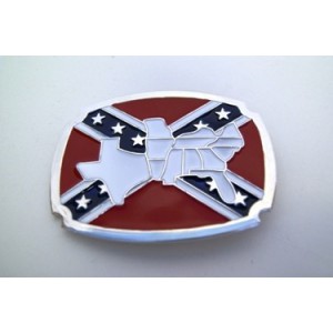 REBEL MAP BELT BUCKLE