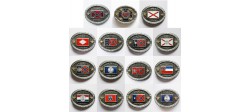 COLLECTION 15 BELT BUCKLES SOUTHERN STATES