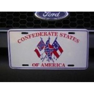 CONFEDERATE STATES LICENSE PLATE