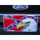 REBEL EAGLE LICENSE PLATE